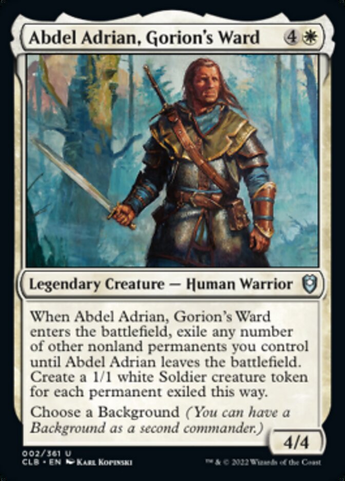 Abdel Adrian, Gorion's Ward [Commander Legends: Battle for Baldur's Gate] | Devastation Store