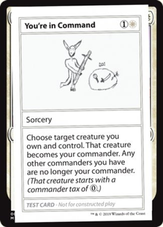 You're in Command (2021 Edition) [Mystery Booster Playtest Cards] | Devastation Store