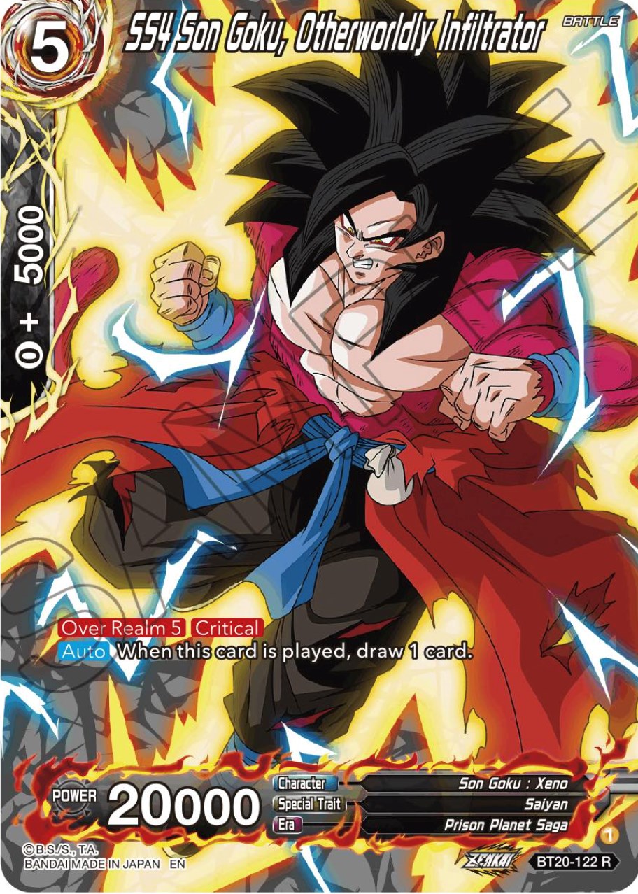 SS4 Son Goku, Otherworldly Infiltrator (Silver Foil) (BT20-122) [Power Absorbed] | Devastation Store