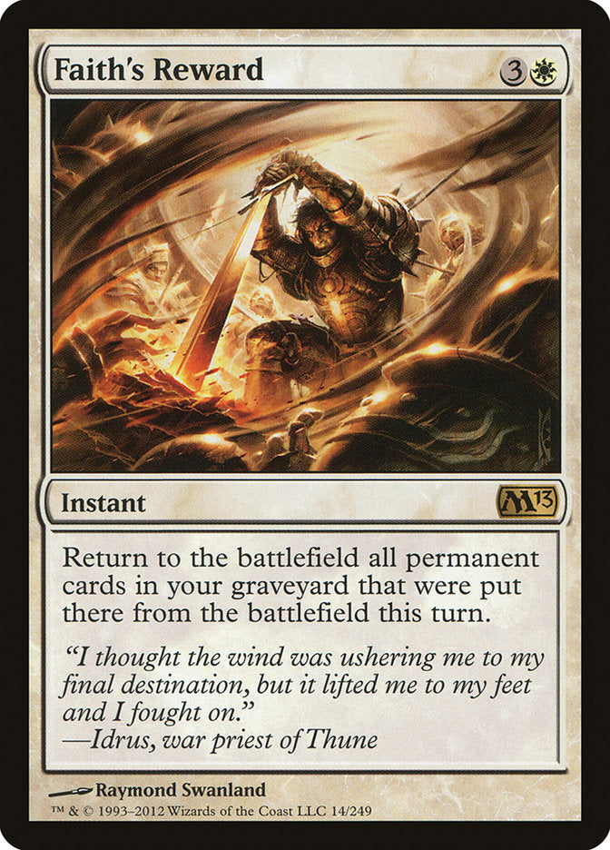 Faith's Reward [Magic 2013] - Devastation Store | Devastation Store