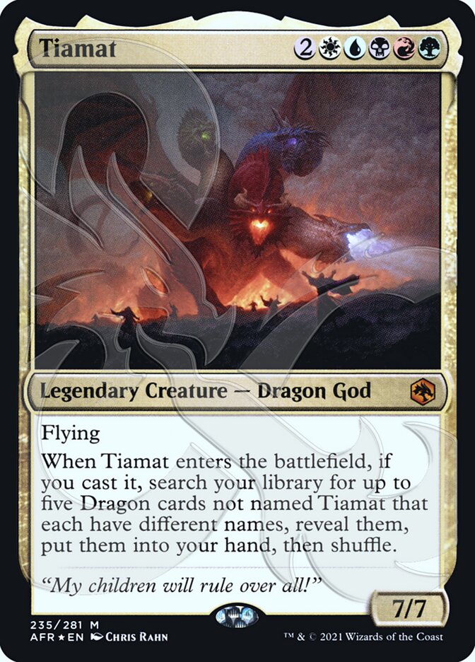 Tiamat (Ampersand Promo) [Dungeons & Dragons: Adventures in the Forgotten Realms Promos] | Devastation Store