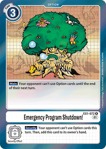 Emergency Program Shutdown! [EX1-072] [Classic Collection] | Devastation Store
