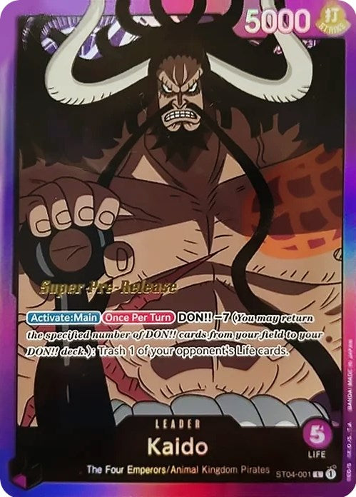 Kaido [Super Pre-Release Starter Deck: Animal Kingdom Pirates] | Devastation Store