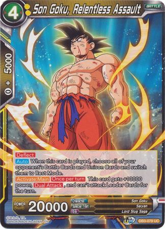 Son Goku, Relentless Assault [DB3-079] | Devastation Store