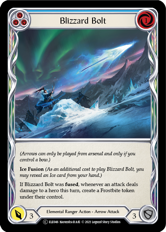 Blizzard Bolt (Blue) [U-ELE046] Unlimited Rainbow Foil | Devastation Store