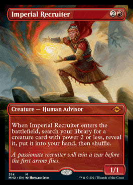 Imperial Recruiter (Borderless Alternate Art) [Modern Horizons 2] | Devastation Store