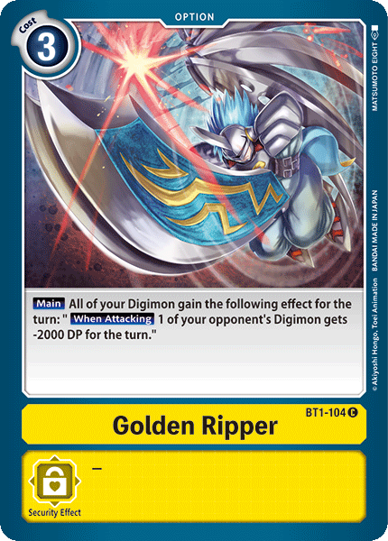Golden Ripper [BT1-104] [Release Special Booster Ver.1.0] | Devastation Store