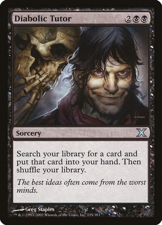 Diabolic Tutor [Tenth Edition] - Devastation Store | Devastation Store