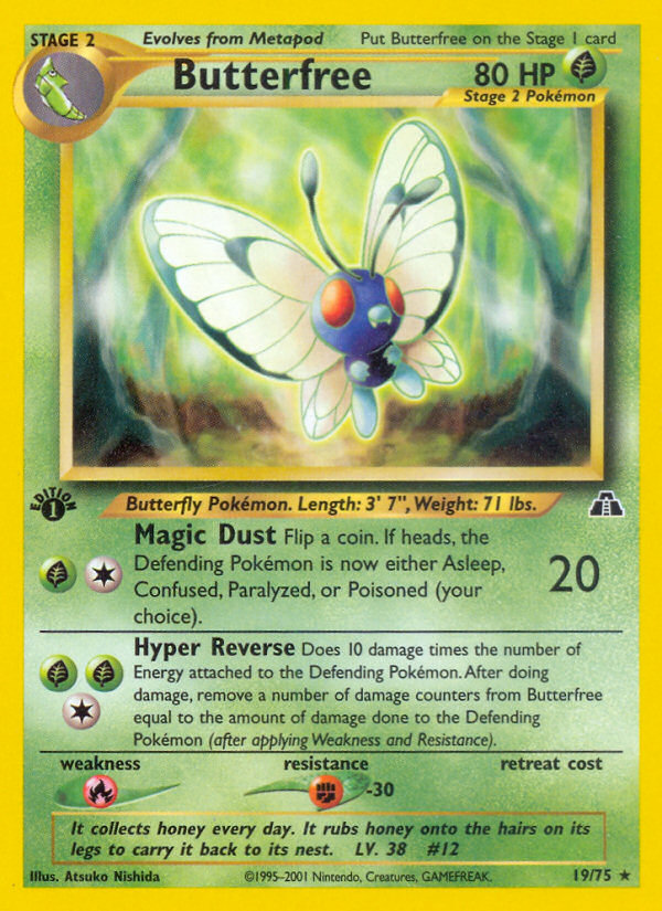 Butterfree (19/75) [Neo Discovery 1st Edition] | Devastation Store