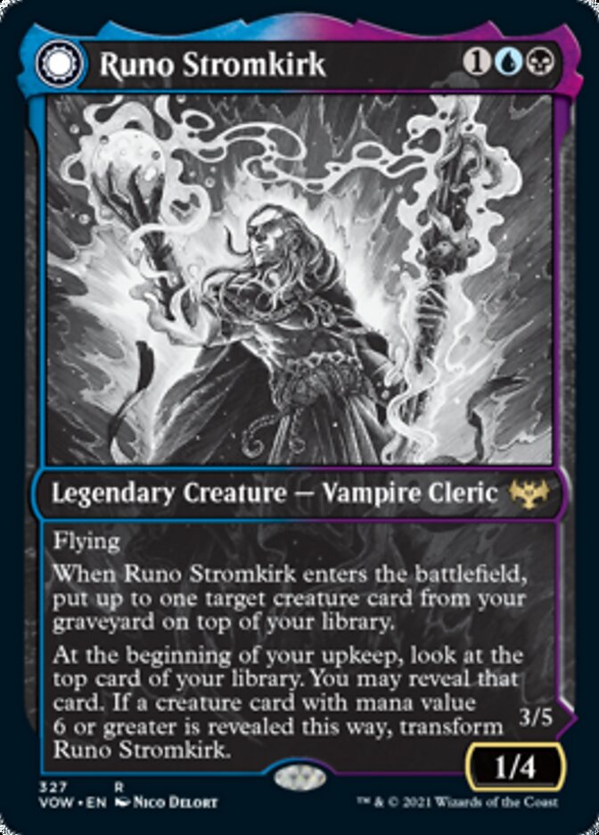 Runo Stromkirk // Krothuss, Lord of the Deep (Showcase Eternal Night) [Innistrad: Crimson Vow] | Devastation Store