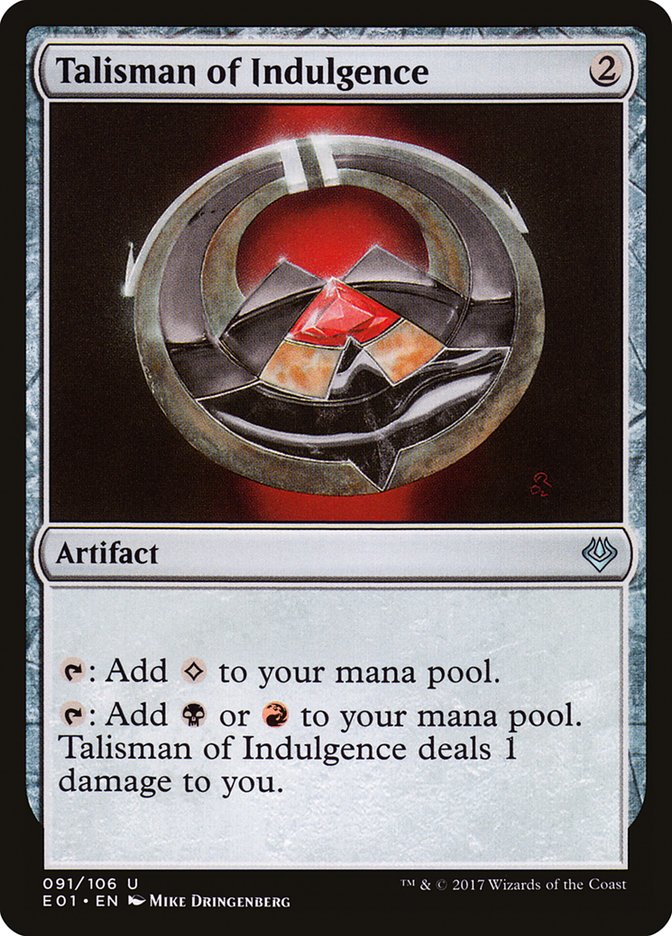 Talisman of Indulgence [Archenemy: Nicol Bolas] - Devastation Store | Devastation Store