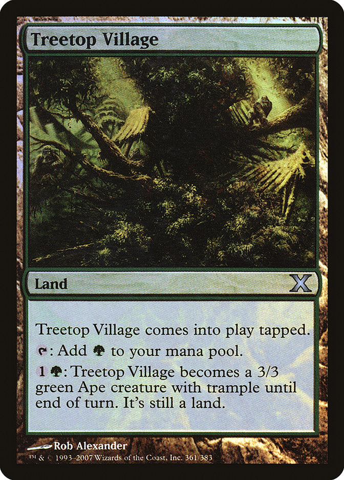 Treetop Village (Premium Foil) [Tenth Edition] | Devastation Store