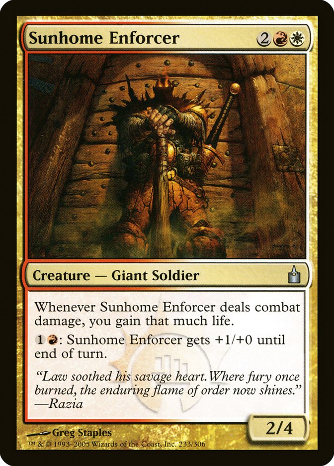 Sunhome Enforcer [Ravnica: City of Guilds] | Devastation Store