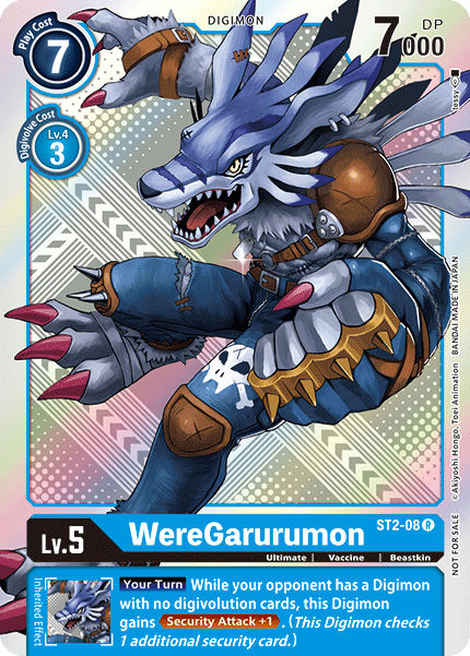 WereGarurumon [ST2-08] (Tournament Pack 2) [Starter Deck: Cocytus Blue Promos] | Devastation Store