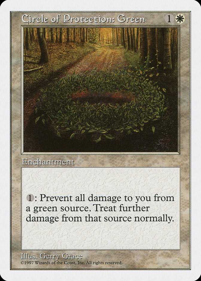 Circle of Protection: Green [Fifth Edition] - Devastation Store | Devastation Store