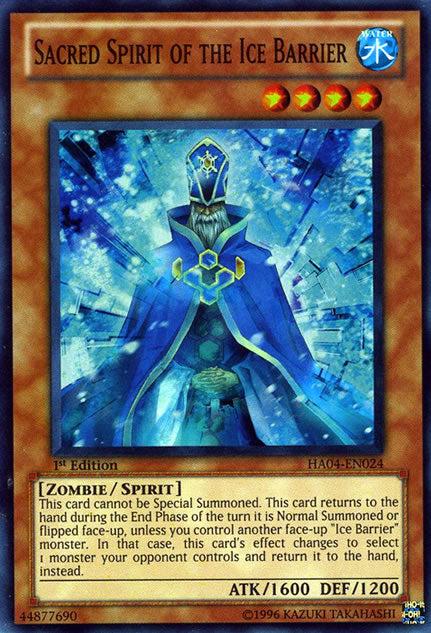 Sacred Spirit of the Ice Barrier [HA04-EN024] Super Rare | Devastation Store