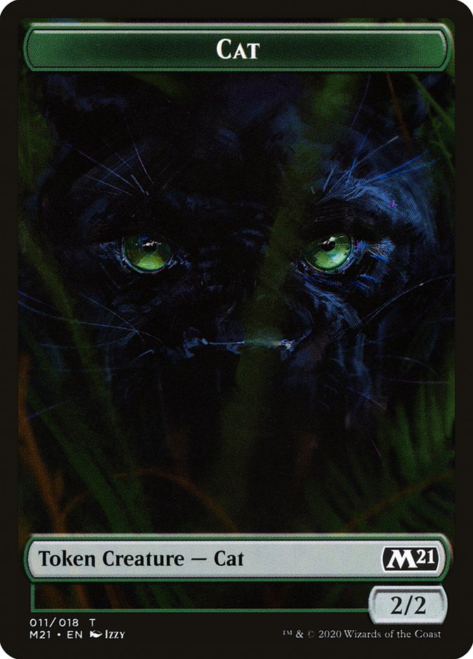 Beast // Cat (011) Double-sided Token [Core Set 2021 Tokens] | Devastation Store