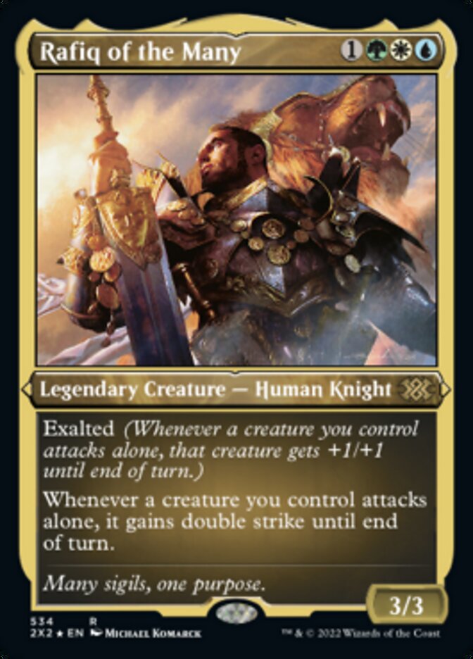 Rafiq of the Many (Foil Etched) [Double Masters 2022] | Devastation Store