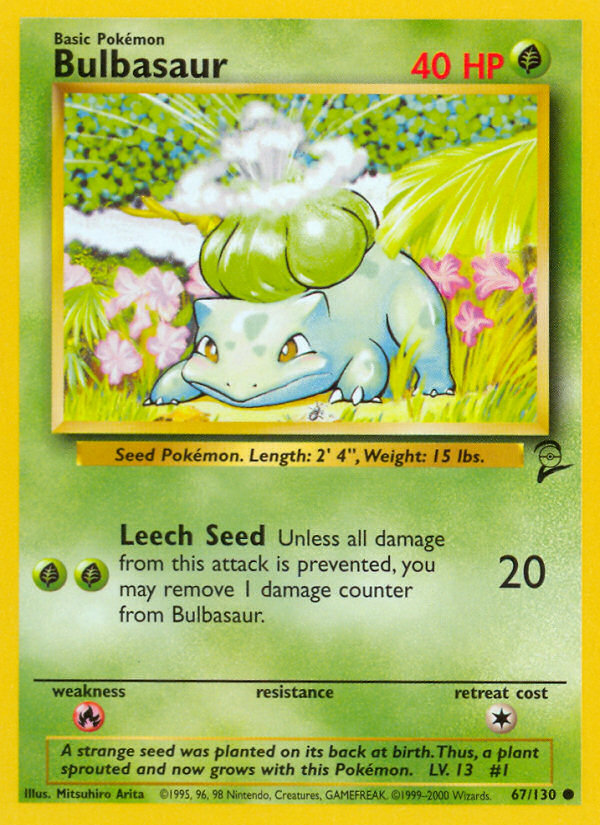 Bulbasaur (67/130) [Base Set 2] | Devastation Store