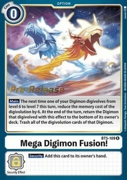 Mega Digimon Fusion! [BT5-109] [Battle of Omni Pre-Release Promos] | Devastation Store