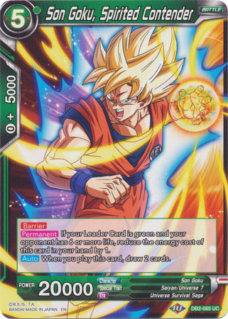 Son Goku, Spirited Contender [DB2-065] | Devastation Store