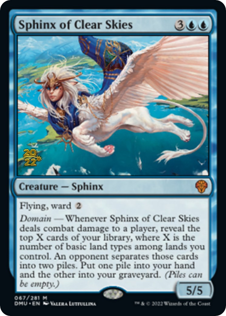 Sphinx of Clear Skies [Dominaria United Prerelease Promos] | Devastation Store