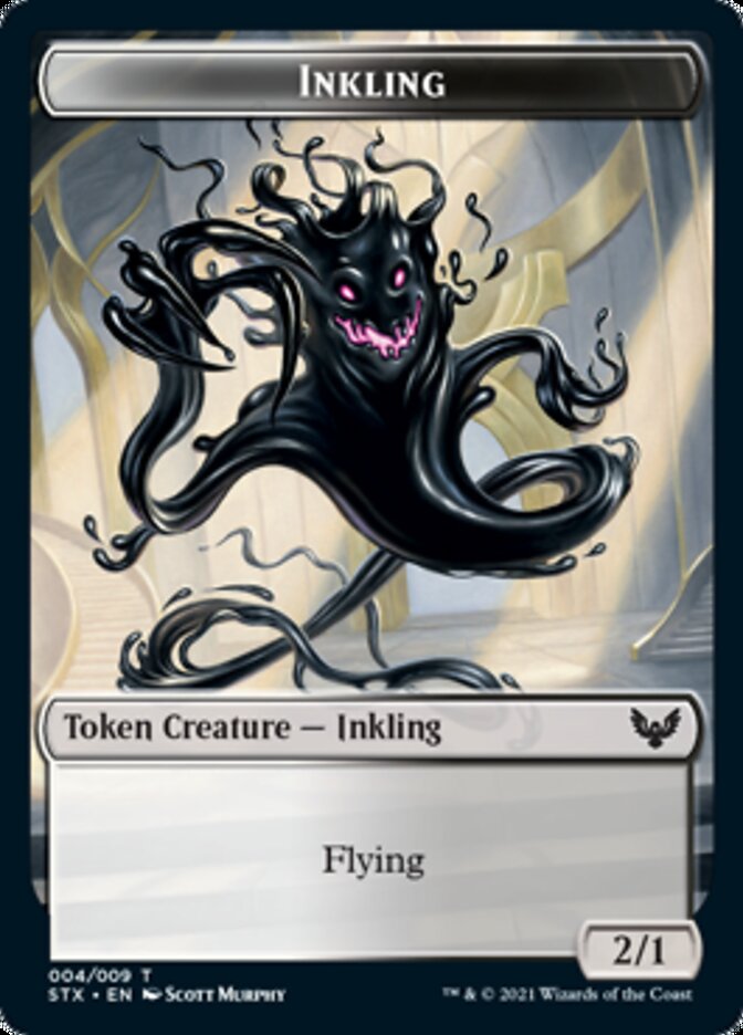 Inkling // Spirit Token [Strixhaven: School of Mages Tokens] | Devastation Store
