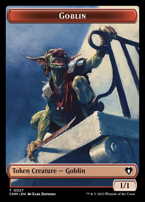 Zombie (0019) // Goblin Double-Sided Token [Commander Masters Tokens] | Devastation Store