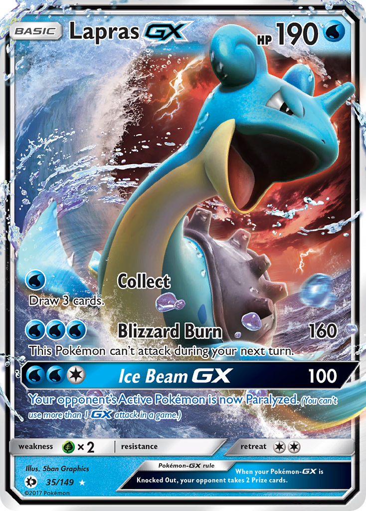 Lapras GX (35/149) [Sun & Moon: Base Set] | Devastation Store