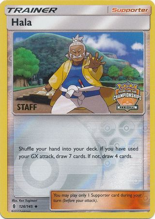 Hala (126/145) (Regional Championship Promo Staff) [Sun & Moon: Guardians Rising] | Devastation Store