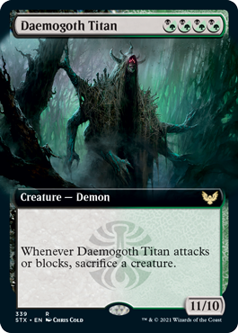 Daemogoth Titan (Extended) [Strixhaven: School of Mages] | Devastation Store