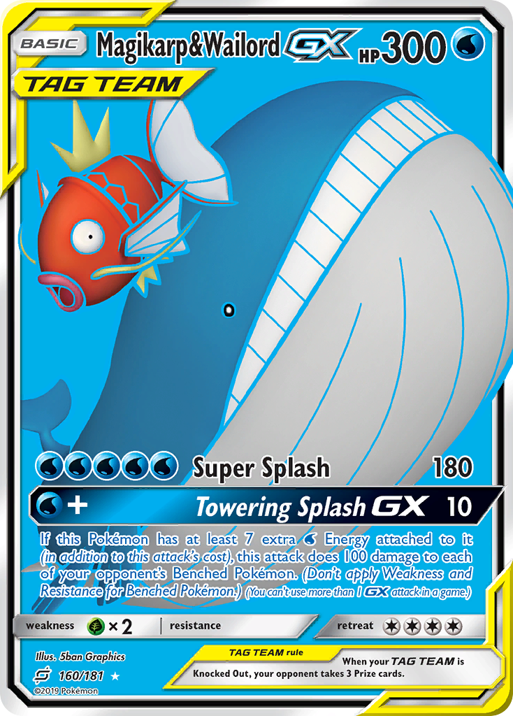 Magikarp & Wailord GX (160/181) [Sun & Moon: Team Up] | Devastation Store