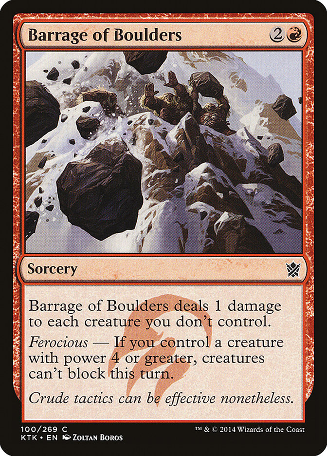 Barrage of Boulders [Khans of Tarkir] - Devastation Store | Devastation Store