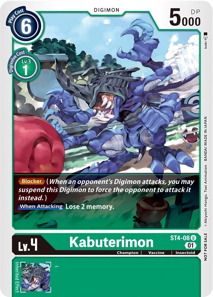 Kabuterimon [ST4-08] (Winner Pack Xros Encounter) [Starter Deck: Giga Green Promos] | Devastation Store