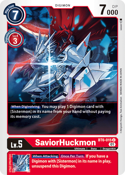 SaviorHuckmon [BT6-015] [Double Diamond] | Devastation Store