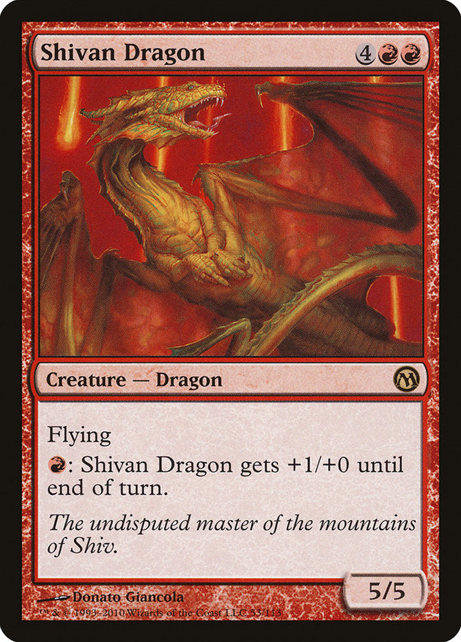 Shivan Dragon [Duels of the Planeswalkers] - Devastation Store | Devastation Store