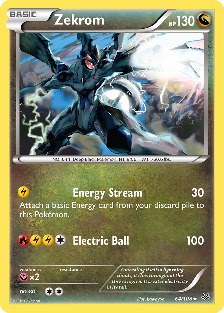 Zekrom (64/108) [XY: Roaring Skies] | Devastation Store