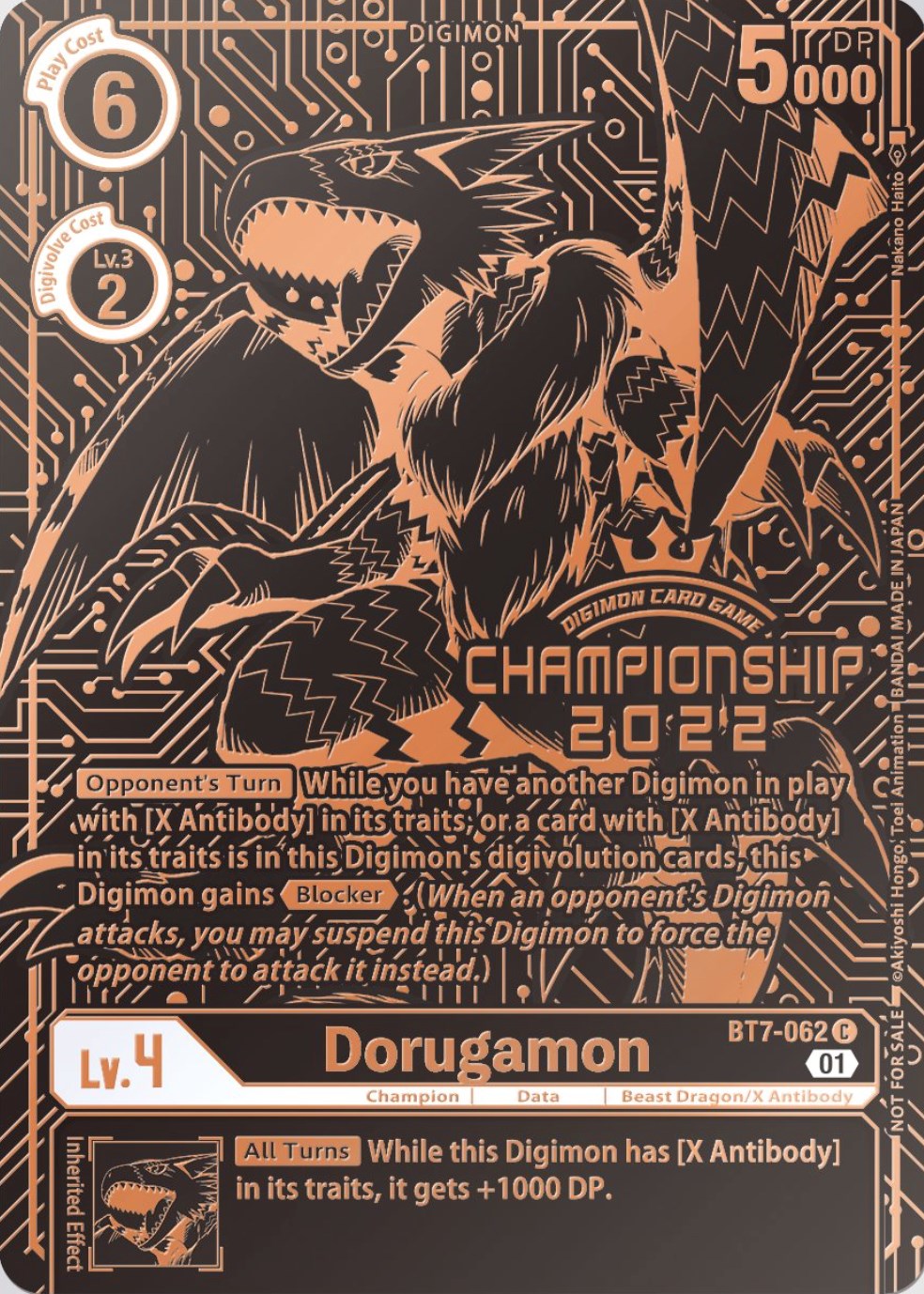 Dorugamon [BT7-062] (2022 Championship Finals 3rd Place) [Next Adventure Promos] | Devastation Store