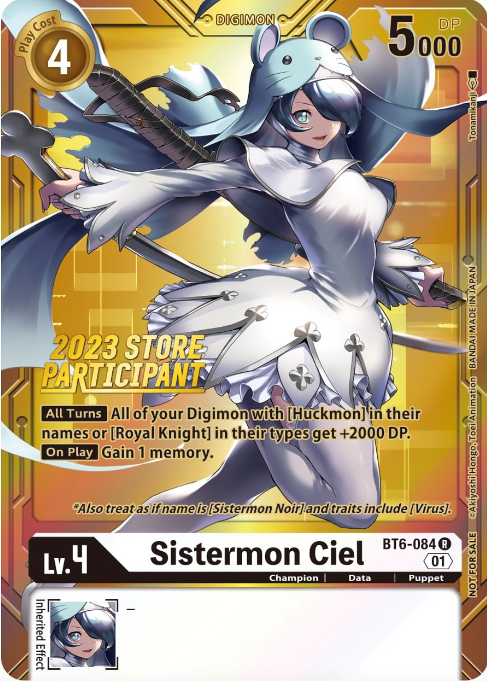 Sistermon Ciel [BT6-084] (2023 Store Participant) [Double Diamond Promos] | Devastation Store