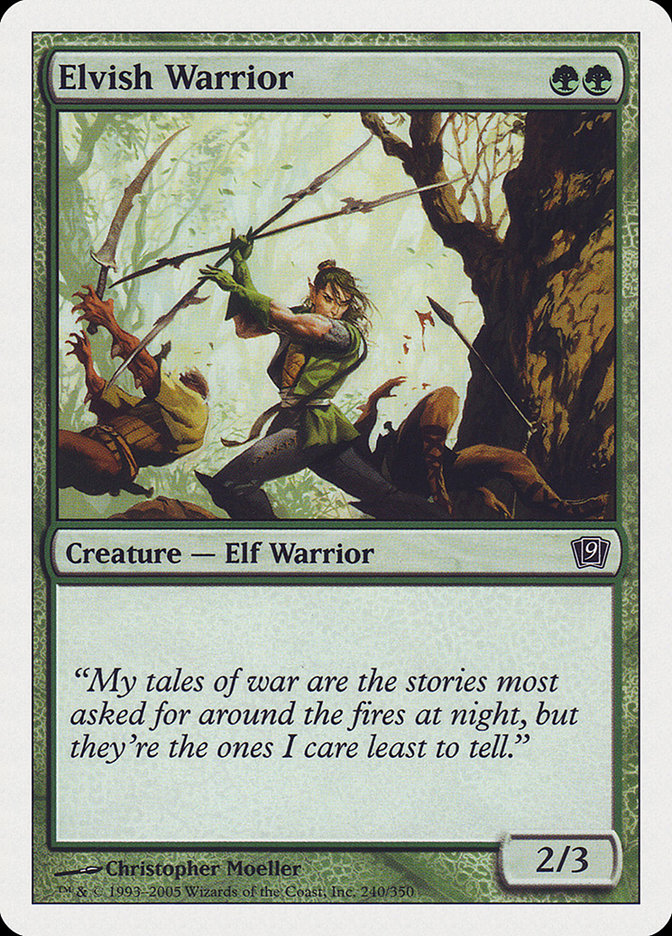 Elvish Warrior [Ninth Edition] | Devastation Store