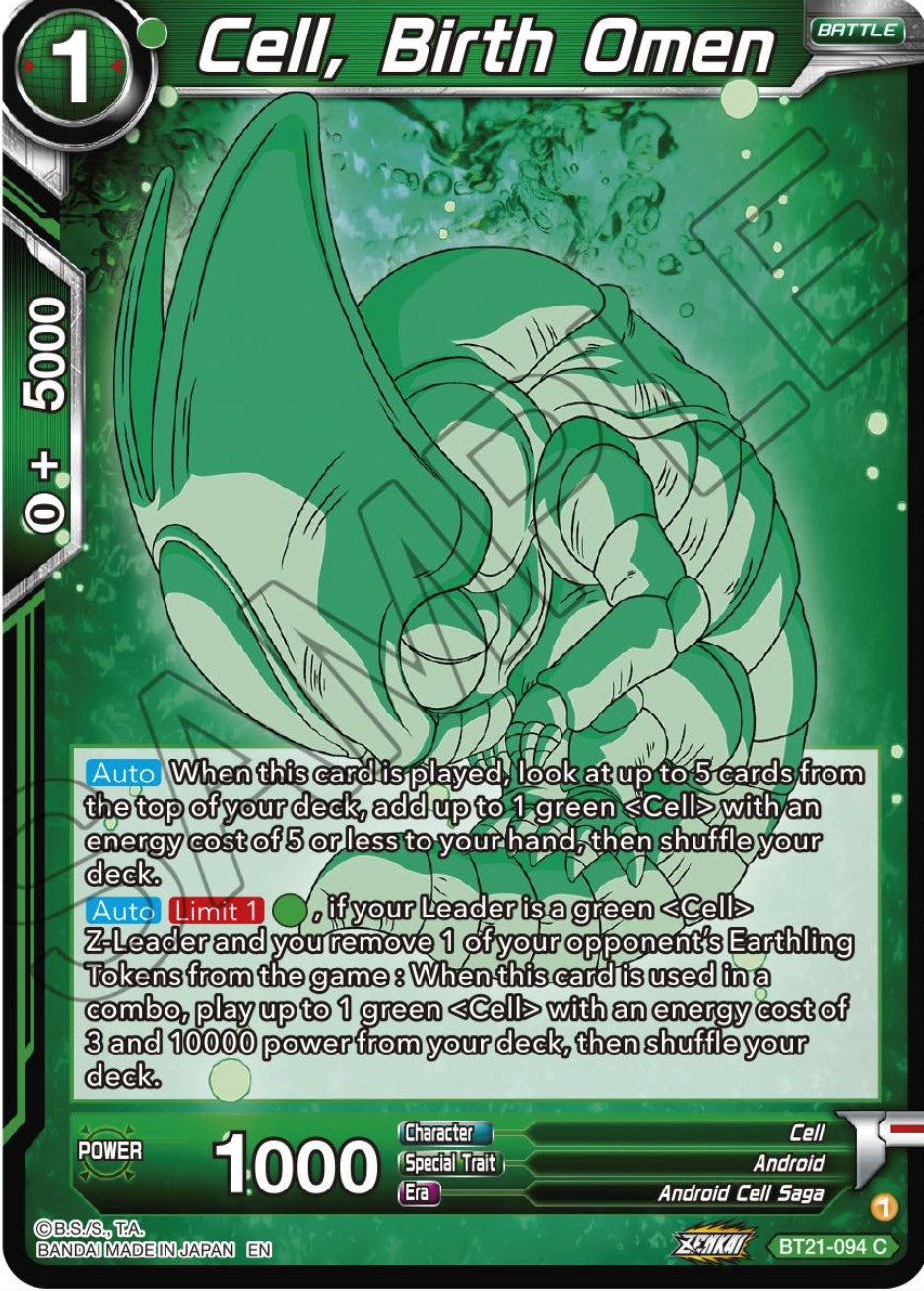 Cell, Birth Omen (BT21-094) [Wild Resurgence] | Devastation Store