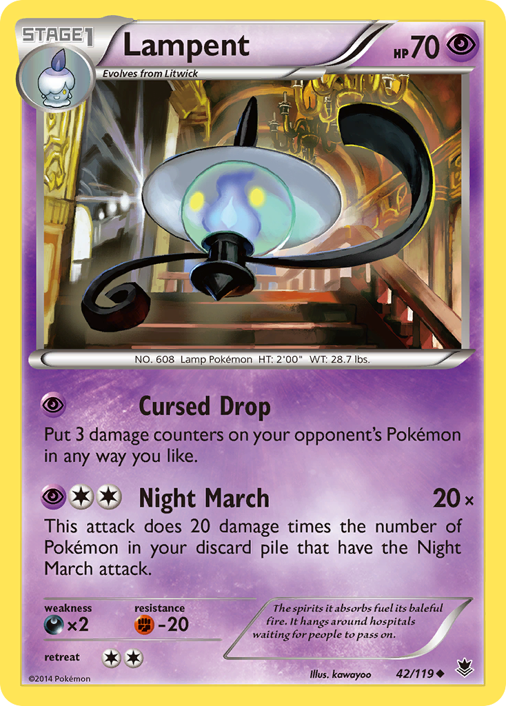 Lampent (42/119) [XY: Phantom Forces] | Devastation Store