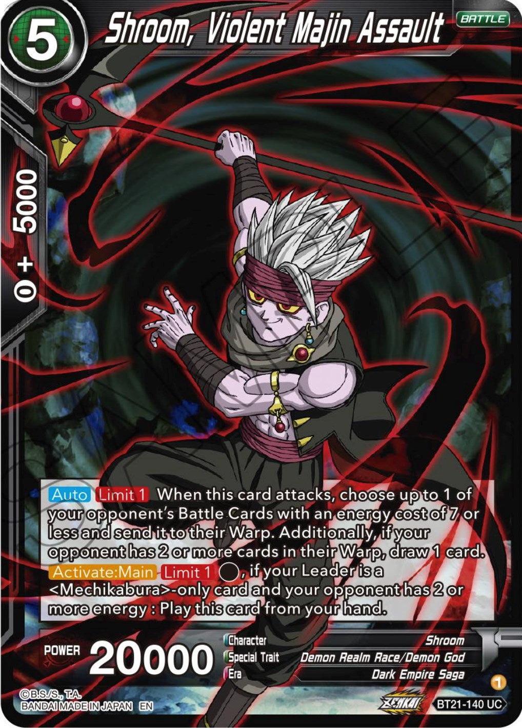 Shroom, Violent Majin Assault (BT21-140) [Wild Resurgence] | Devastation Store