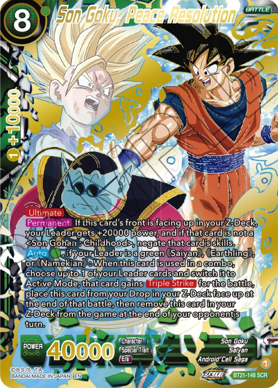 Son Goku, Peace Resolution (BT21-148) [Wild Resurgence] | Devastation Store
