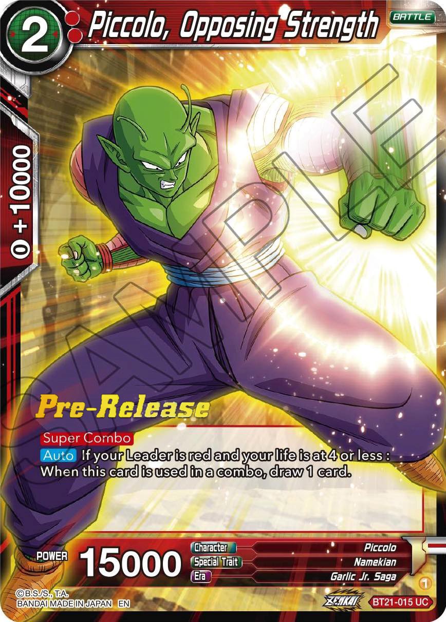 Piccolo, Opposing Strength (BT21-015) [Wild Resurgence Pre-Release Cards] | Devastation Store