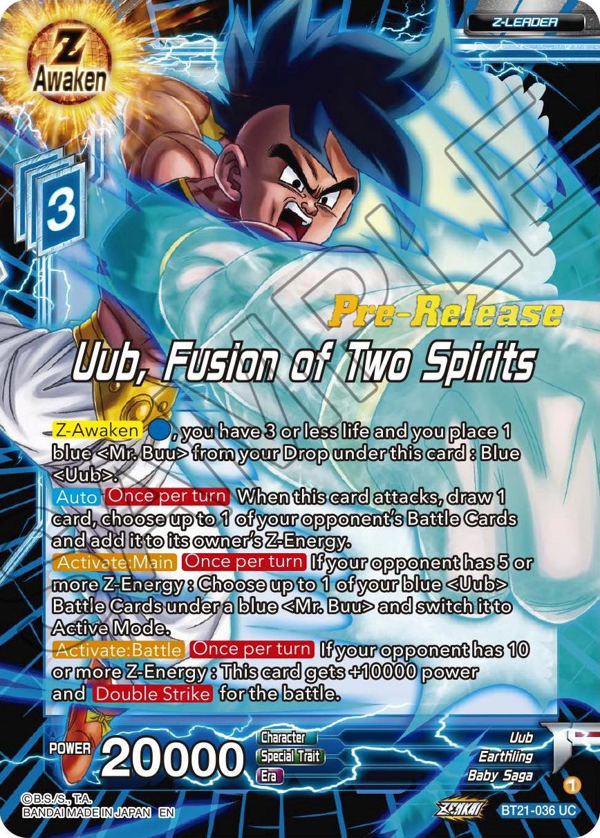 Uub, Fusion of Two Spirits (BT21-036) [Wild Resurgence Pre-Release Cards] | Devastation Store