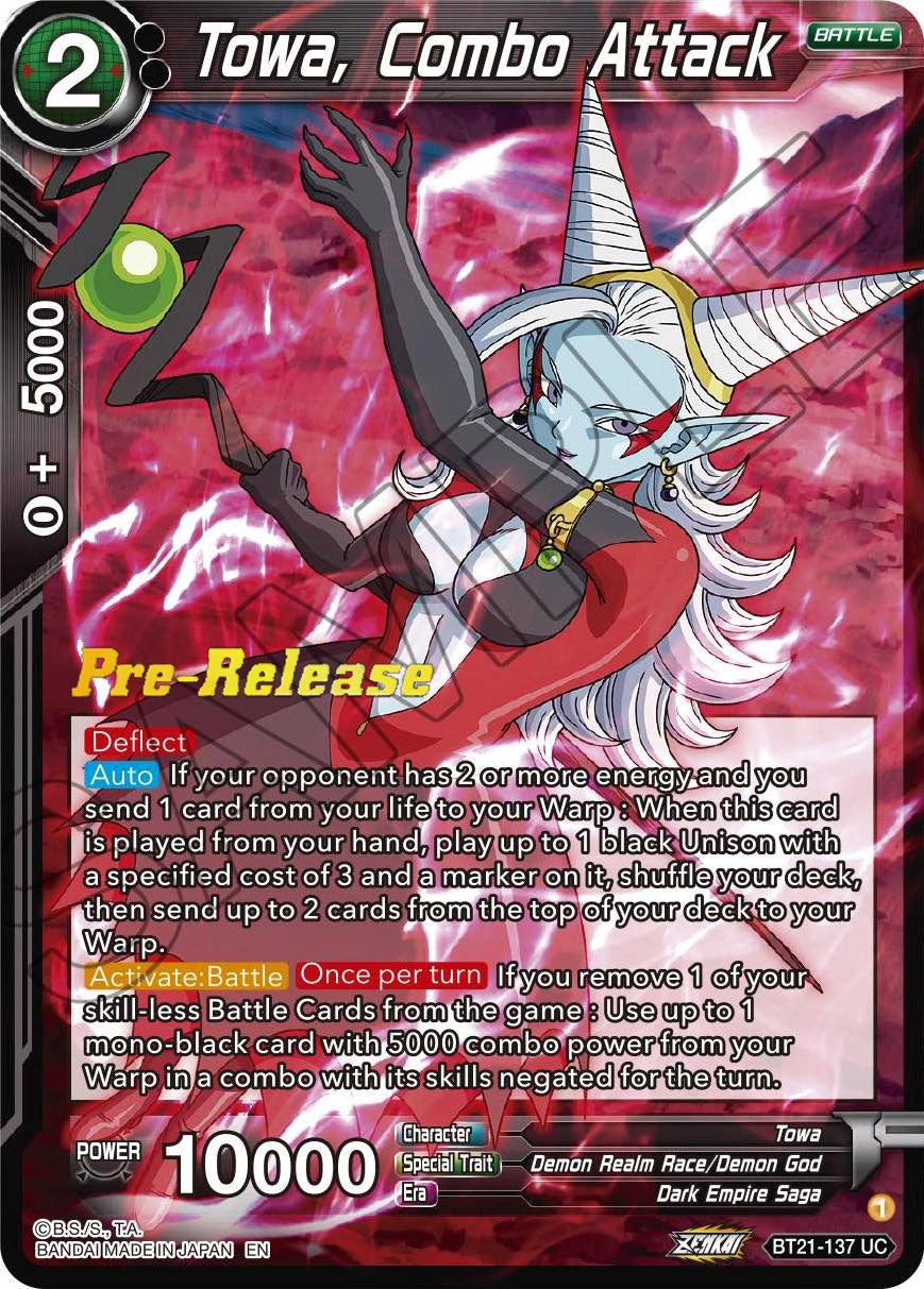 Towa, Combo Attack (BT21-137) [Wild Resurgence Pre-Release Cards] | Devastation Store