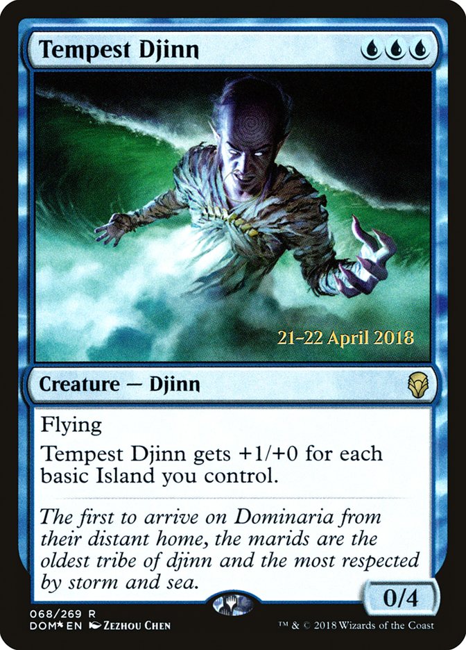 Tempest Djinn  [Dominaria Prerelease Promos] | Devastation Store