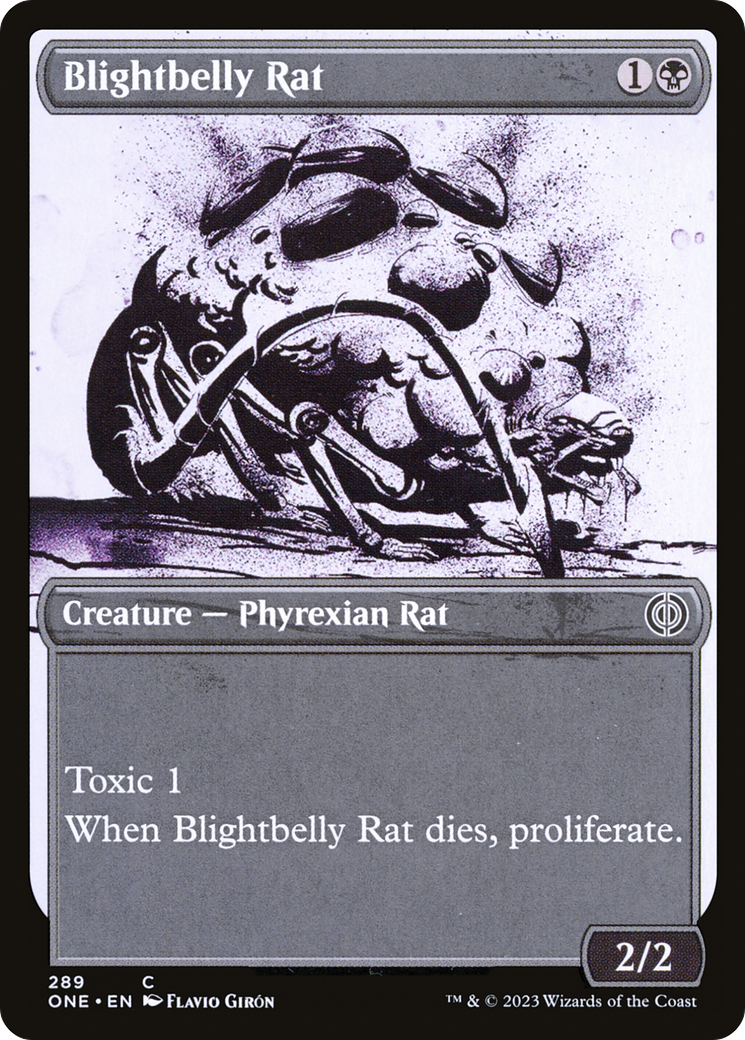 Blightbelly Rat (Showcase Ichor) [Phyrexia: All Will Be One] | Devastation Store