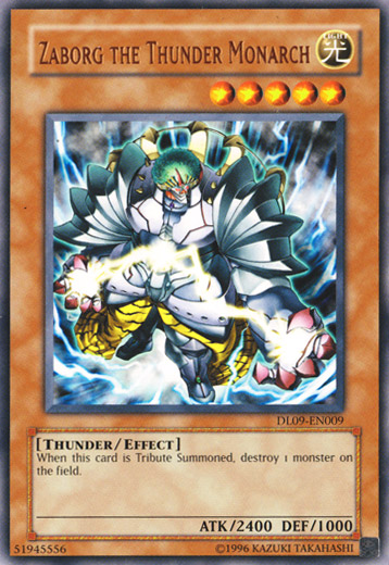 Zaborg the Thunder Monarch (Bronze) [DL09-EN009] Rare | Devastation Store